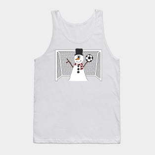 Christmas Football Snowman Soccer Goalkeeper Xmas 2022 Tank Top